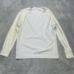 Lululemon Shirt Mens L/XL Gray Raglan Long Sleeve Performance Ball‎ Sport Active